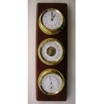 Groot maritiem weerstation + klok Fischer 1538-22